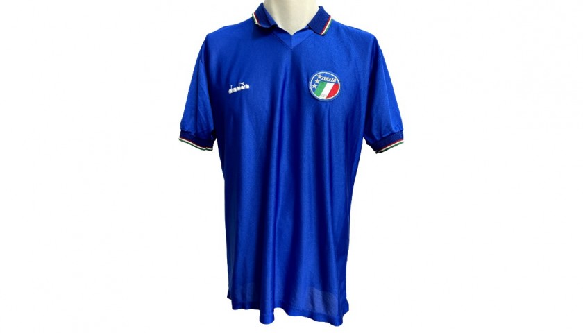 Baggio Official Italy Signed Shirt, 1990 - CharityStars