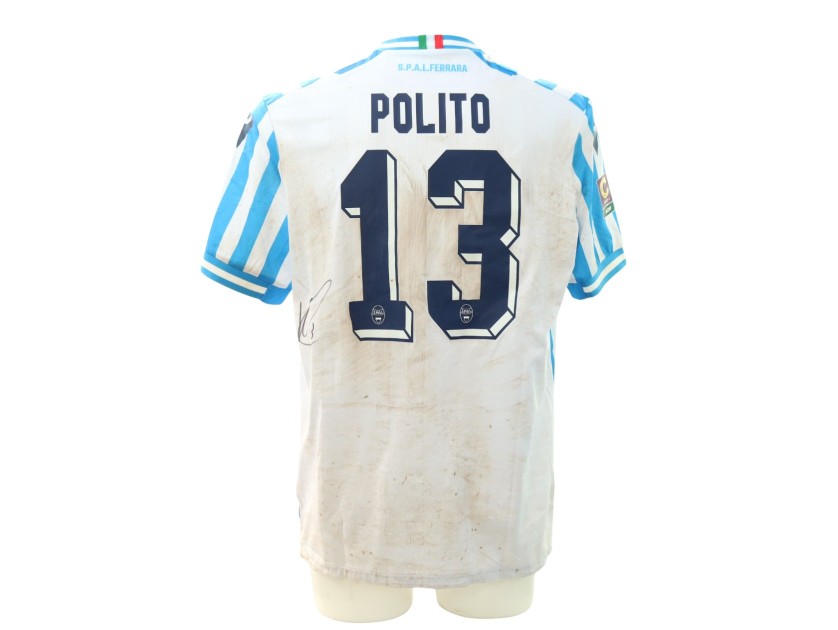 Polito's Signed Unwashed Shirt, Pontedera vs SPAL 2024 