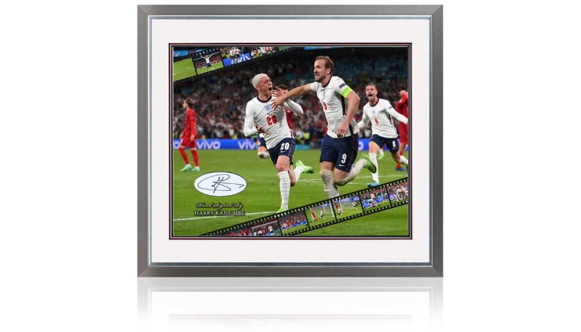 Harry Kane England Vs Denmark Euro2020 Signed Presentation