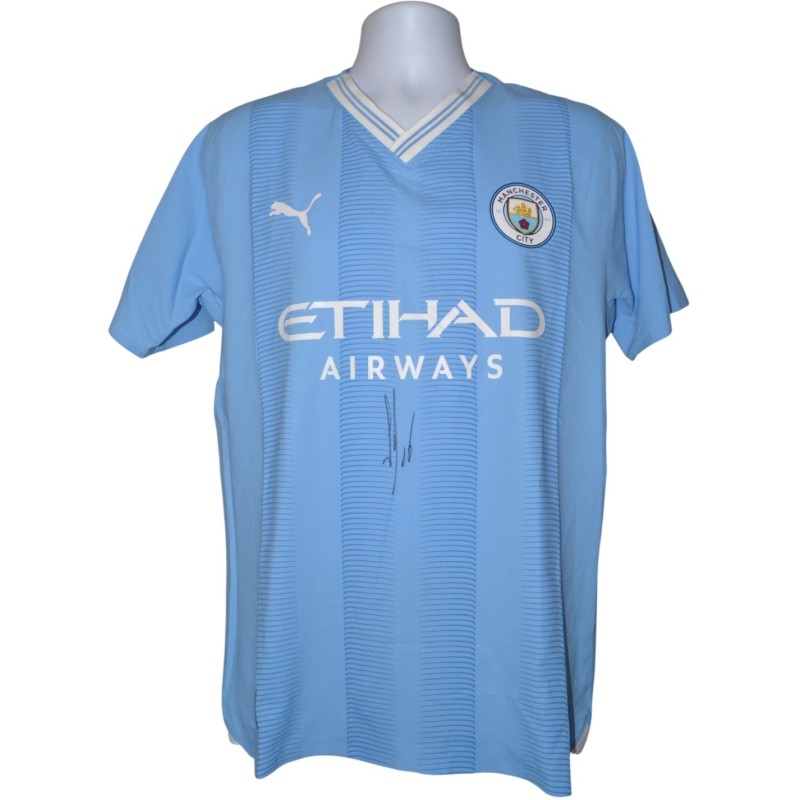 Kevin De Bruyne Signed Authentic Home Shirt