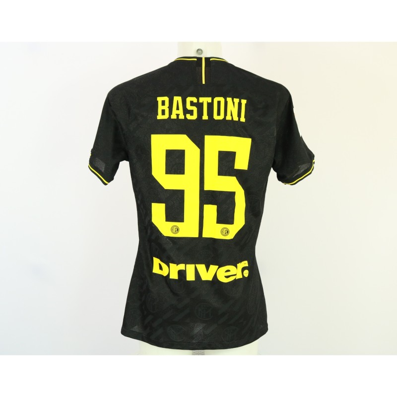Bastoni's Inter Milan Match-Issued Shirt, Coppa Italia2019/20