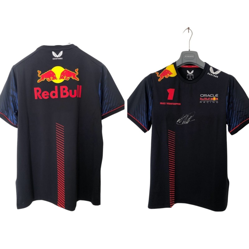 Maglia ufficiale Verstappen Red Bull Racing, 2023 - Autografato
