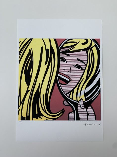 "Girl in Mirror" by Roy Lichtenstein - Signed 
