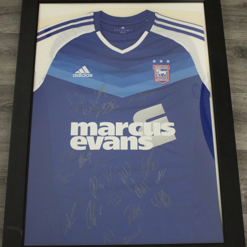 Official Ipswich Town FC Home Shirt Signed by the Team