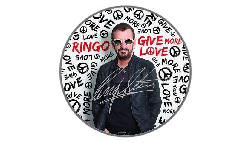 Ringo Starr Drumhead with Digital Signature