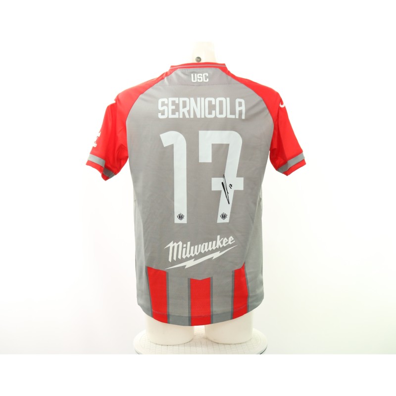 Sernicola's Cremonese vs Brescia Signed Unwashed Shirt, 2024