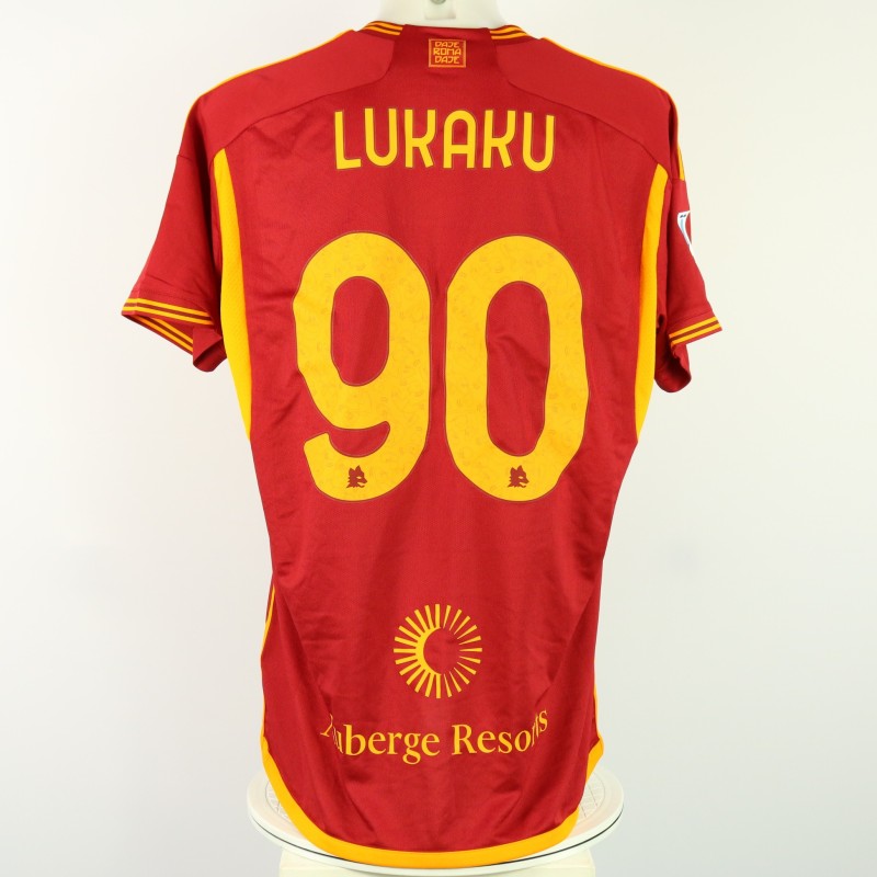 Lukaku's Match-Issued Shirt, Roma vs Udinese 2023