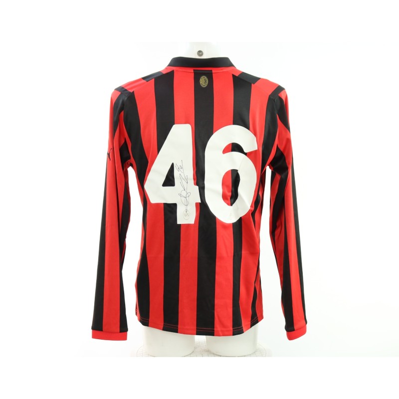 Gabbia's Milan Signed Official Shirt, 125 Anniversary