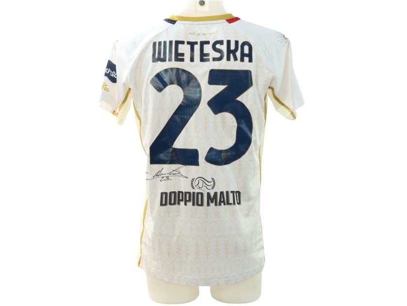 Maglia Wieteska Venezia vs Cagliari Unwashed, 2024 - Autografata