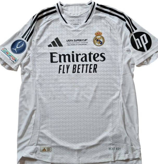 Mbappè Issued Signed Shirt, Real Madrid vs Atalanta - UEFA Super