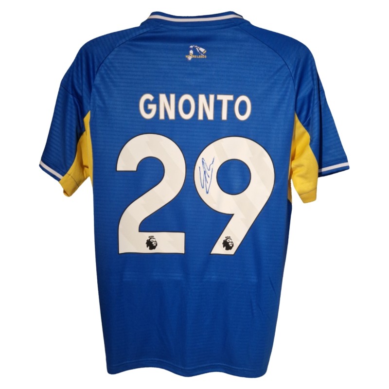 Wilfred Gnonto Signed Leeds 2025-26 Away Football Shirt