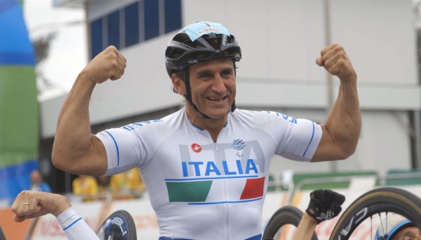 Alex Zanardi's Italy Worn Jersey, Rio 2016