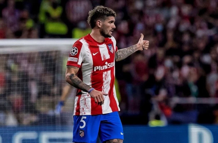 Maglia gara De Paul Atletico Madrid, UCL 2021/22