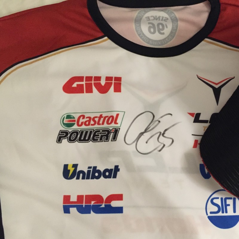 Official T-Shirt Team LCR Honda signed by Cal Crutchlow #35