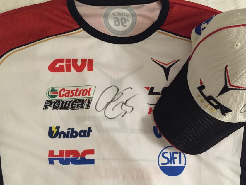 Maglia ufficiale Team LCR Honda autografata dal pilota Cal Crutchlow #35