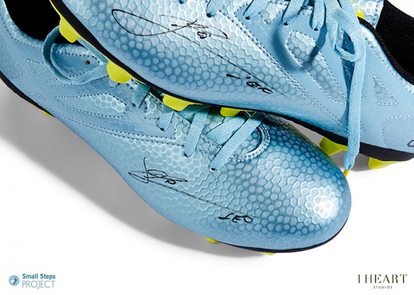 Lionel Messi's Autographed Adidas 15.4 Football Boots 