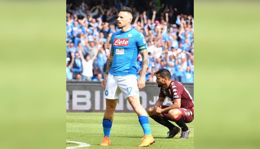 Hamsik's Match Issued Signed Shirt, Napoli-Torino 2018
