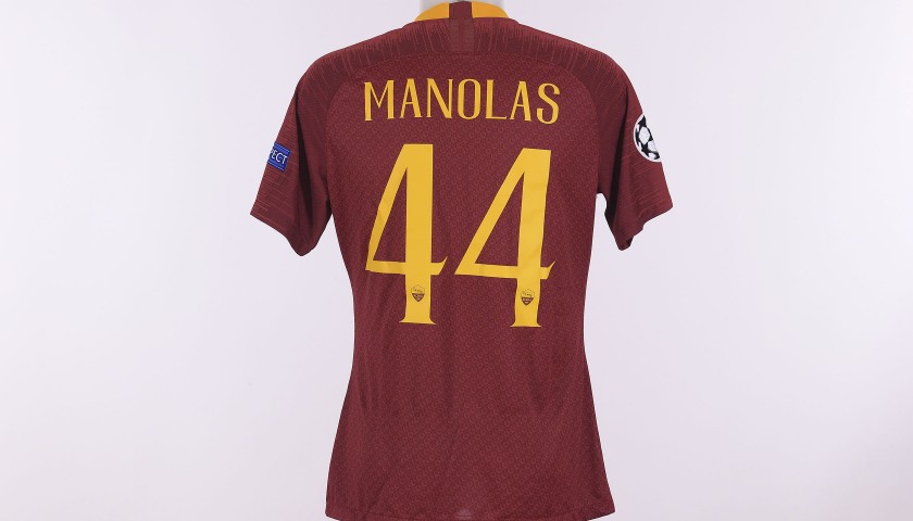 Manolas' Worn Shirt, Roma-Real Madrid CL 2018/19