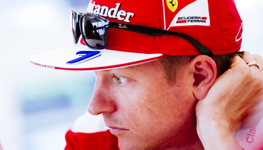 Official Ferrari Cap Signed by Kimi Raikkonen