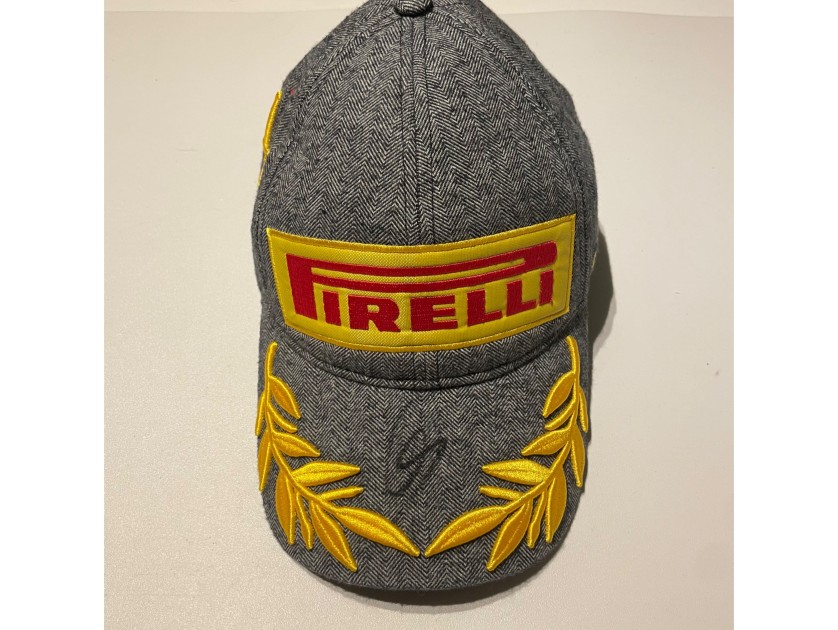 Pirelli Podium 1st Placei Cap, GP Silverstone 2024 - Signed by Lewis Hamilton 