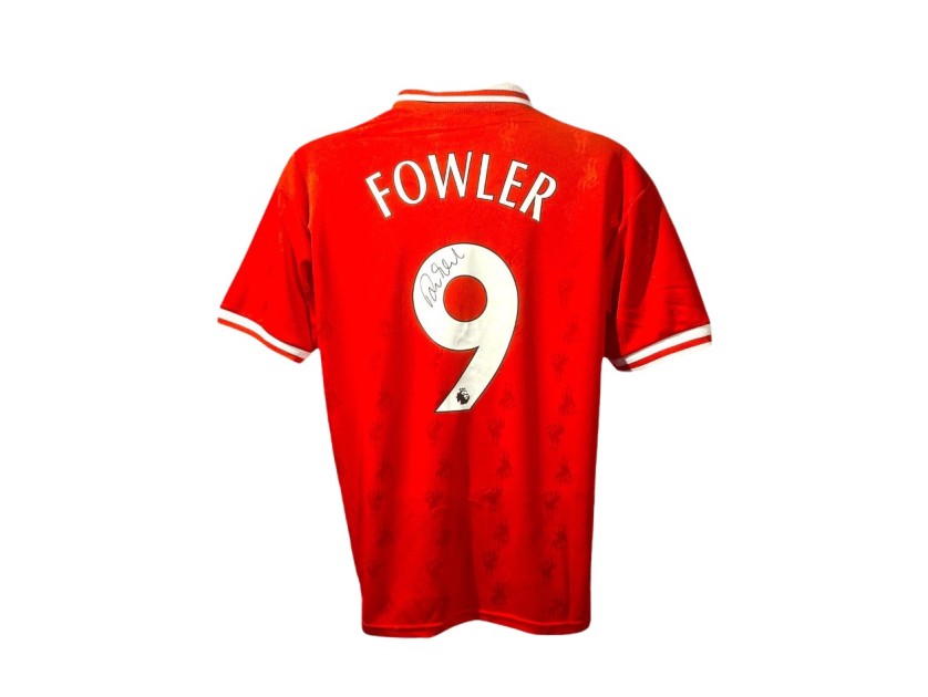 Replica della maglia del Liverpool 1996/98 firmata da Robbie Fowler