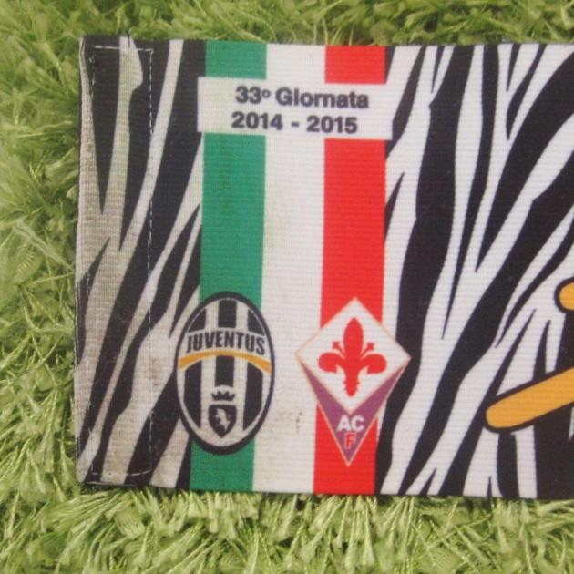 Buffon's worn and signed Captain's armband, Juventus-Fiorentina