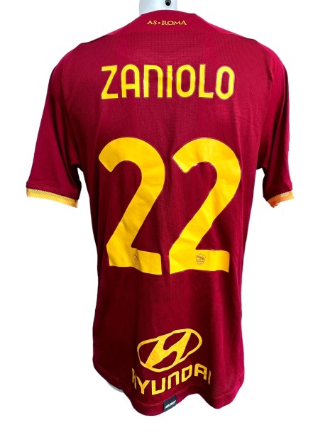 Zaniolo's Match Issued Shirt, Roma vs Feyenoord 2022 - UECL Final 2022