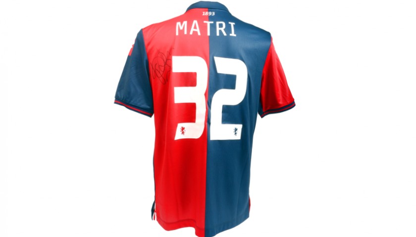 Matri Signed 2014/2015 Genoa Issued Shirt