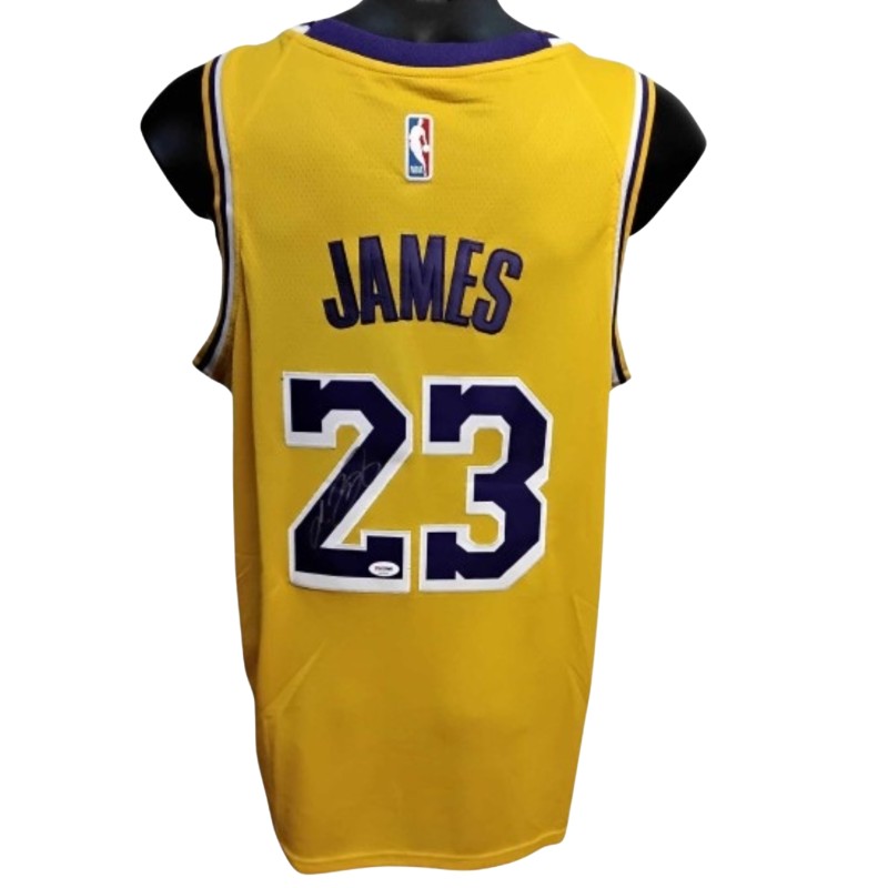 LeBron James Los Angeles Lakers Signed Replica Jersey