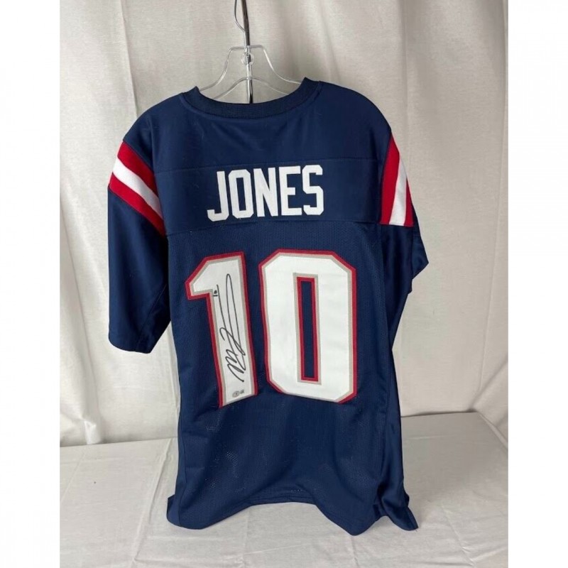 Mac Jones' New England Patriots Signed Jersey