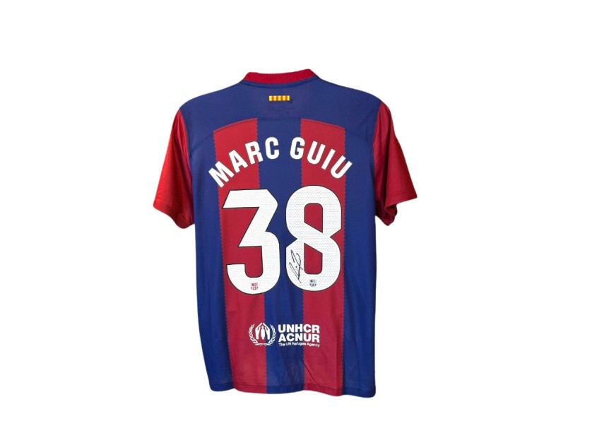 Maglia replica firmata da Marc Guiu per il Barcellona 2023/24