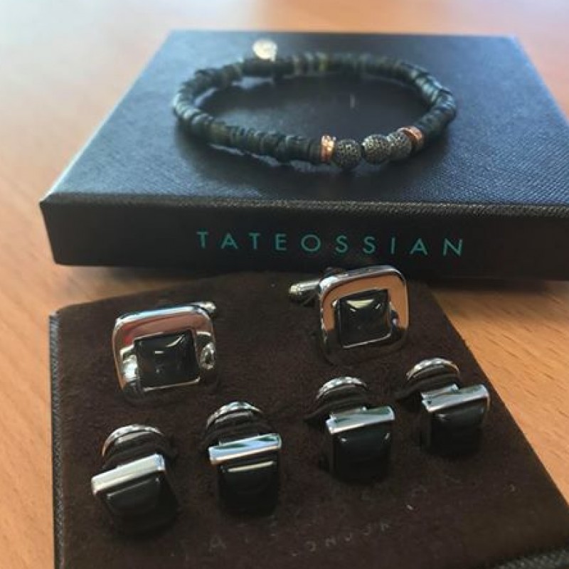 Exclusive Tateossian Cufflinks and Bracelet