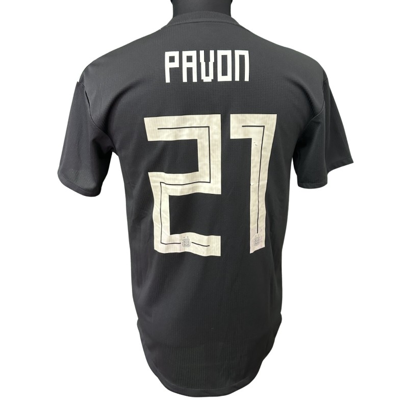 Pavon Issued Shirt, Argentina vs Italy 2018