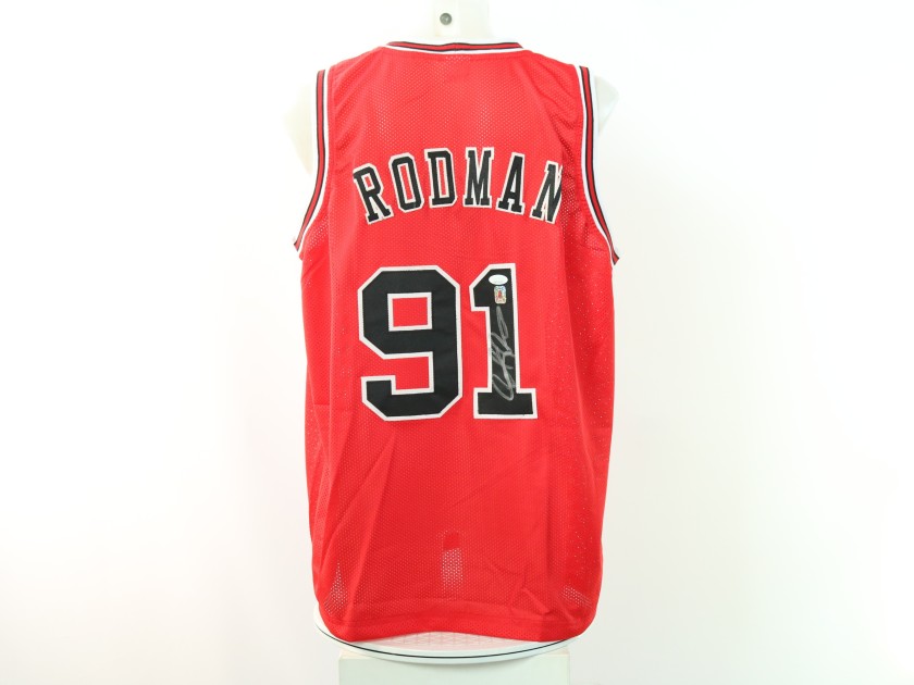 Dennis Rodman's Chicago Bulls Signed Replica Jersey