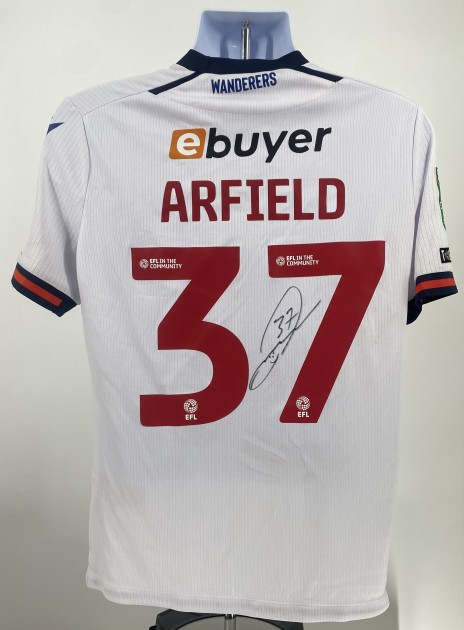 Scott Arfield's Bolton Wanderers Vs Shrewsbury Signed Match Worn Shirt