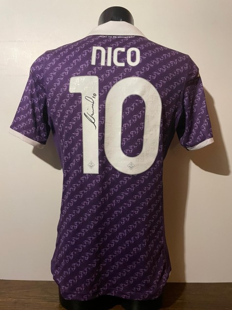 Nico Gonzalez's Fiorentina Signed Match Shirt, 2023/24 