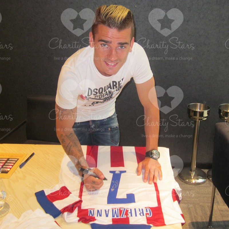 Griezmann Atletico Madrid signed shirt, Liga 14/15