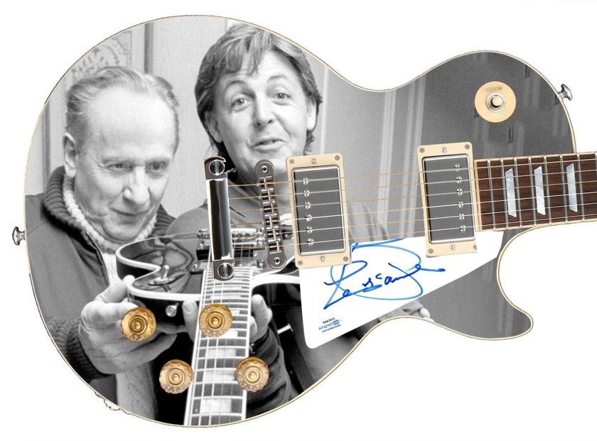 Les Paul Signed Custom Graphics Guitar