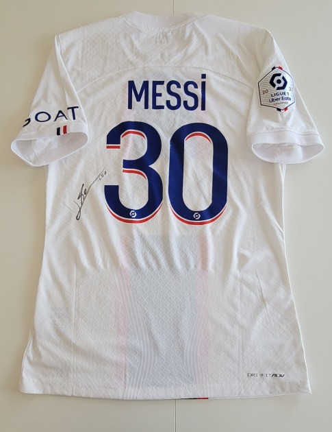 Messi's Signed Match Shirt, Strasbourg vs PSG 2023 
