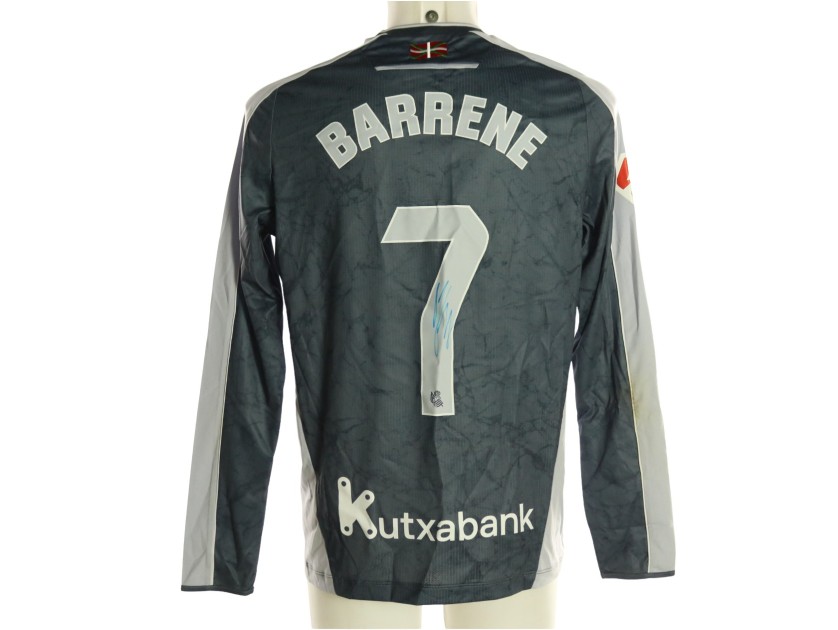 Barrene's Signed Unwashed Shirt, Girona vs Real Sociedad 2026