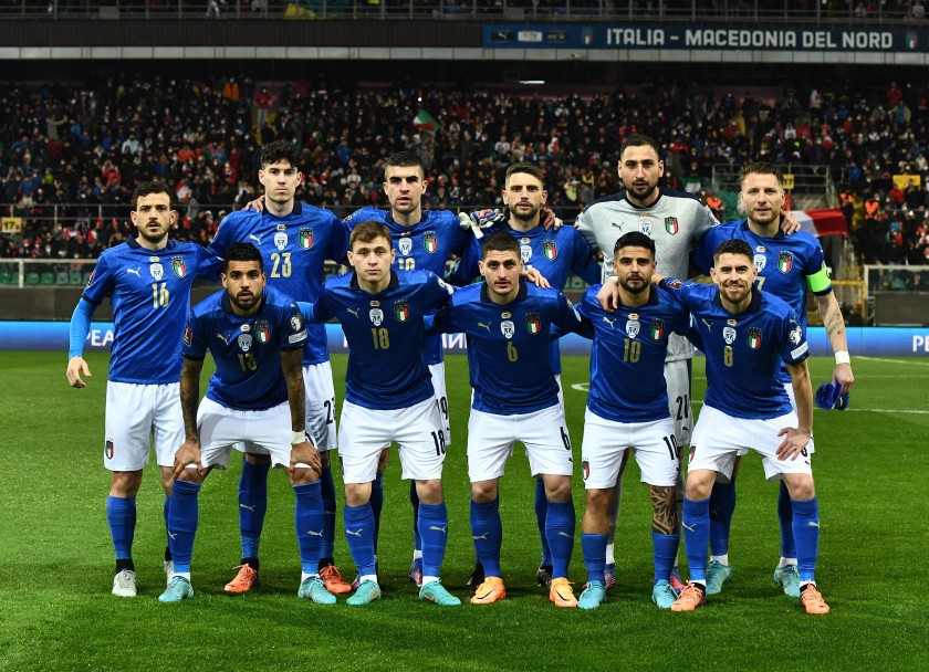 Jorginho's Match Shirt, Italy-North Macedonia 2022