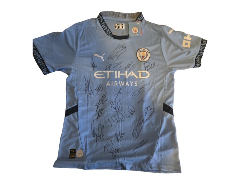 Manchester City 2024/25 Squad Signed Official Shirt