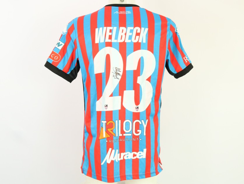 Welbeck's unwashed Signed Shirt, Catania vs Giugliano 2024 
