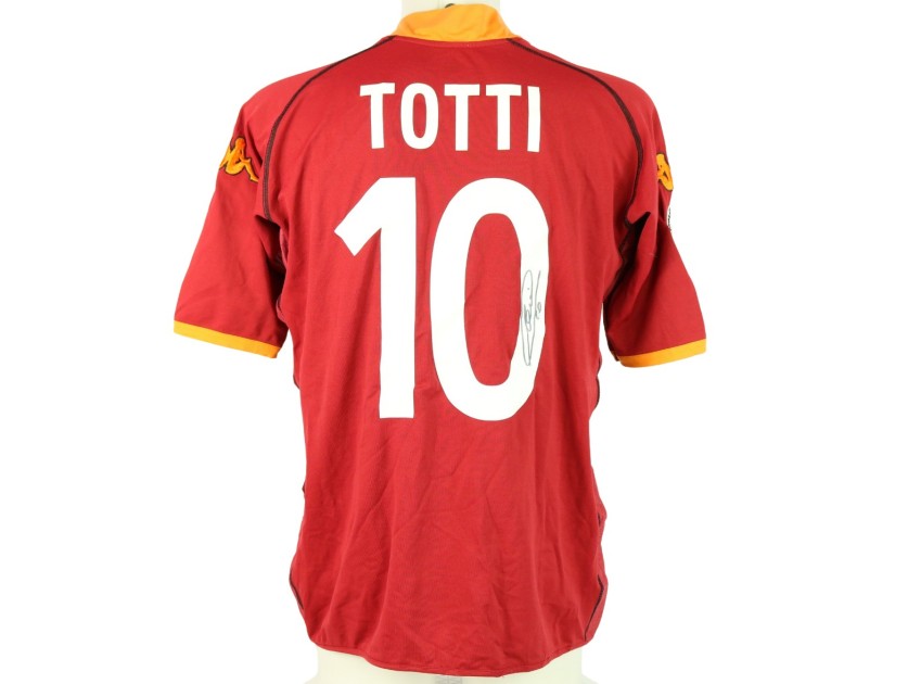 Official Totti Roma Signed Shirt, 2002/03
