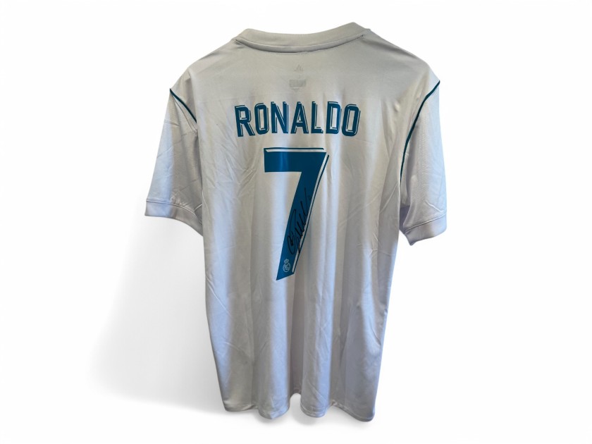 Replica della maglia del Real Madrid firmata da Cristiano Ronaldo