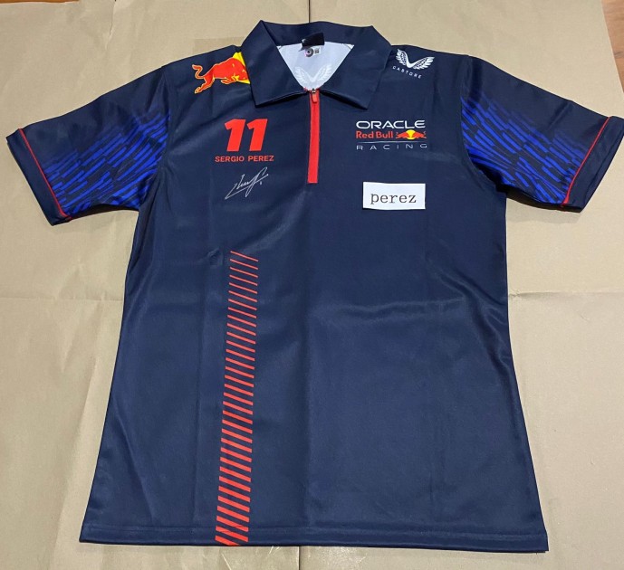 Sergio Perez Signed F1 Red Bull Shirt