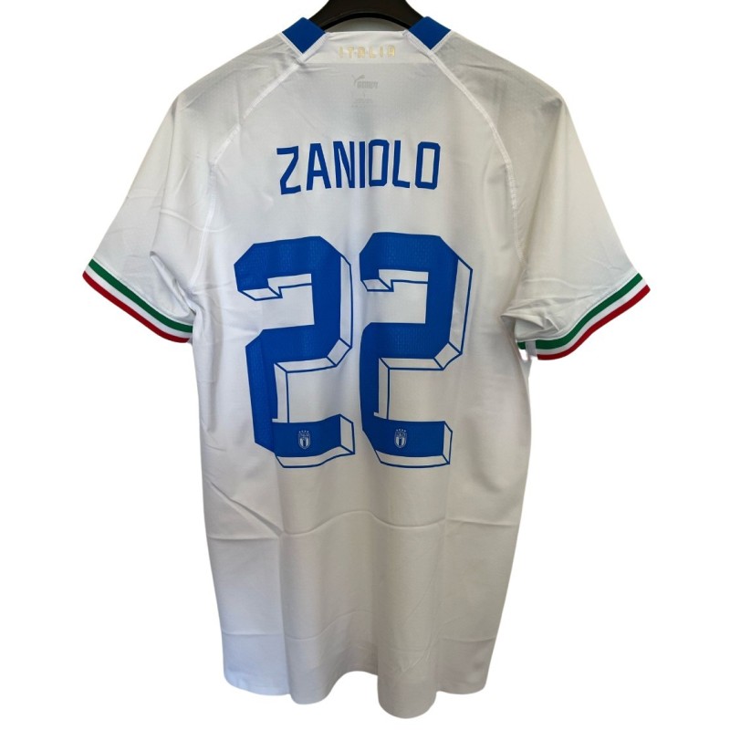 Zaniolo's Match Shirt, Austria vs Italy 2022