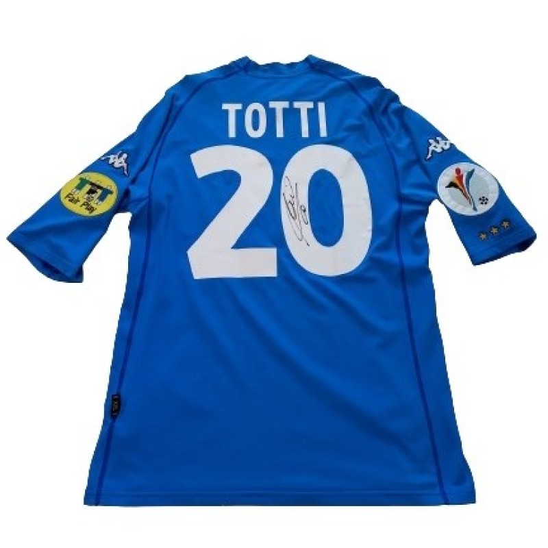 Totti's Italy Match Signed Shirt, 2000