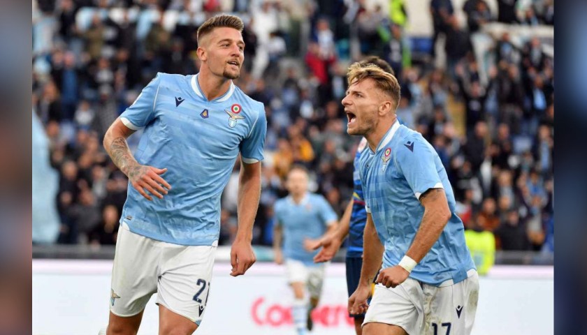 Sergej's Lazio Match Shirt, 2019/20 - Signed by the Players