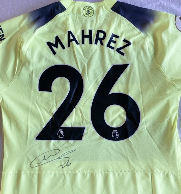 マンチェスター・シティ 19/20 THIRDユニフォーム MAHREZ 26 Mahrez Manchester City Signed, Authentic* Third Shirt - CharityStars